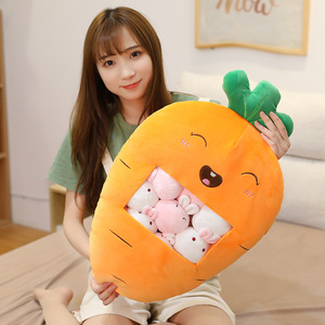 ของเล่นผลไม้ตุ๊กตายัดไส้น่ารักพร้อมกระเป๋าซิป - Product Image 4