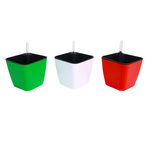Macetas Cuadradas de Plástico con Autorriego y Indicador de Nivel de Agua para Decoración de Interiores y Plantas de Jardín, Venta al Por Mayor - Product Image 1