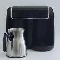 Machine à café turque double tasse, automatique, électrique, en acier inoxydable, avec contrôle de la température à 360 degrés, pour hôtel