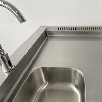 Edelstahl-Laborpräpariertisch, Leichenschau-Tisch aus 304 Edelstahl, Autopsie-Tisch für die Bestattung