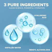 Sérum Visage à l'Acide Hyaluronique Pur Marque Blanche Non Gras, Répare la Peau Terne, Rajeunissant, Hydratation Profonde