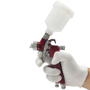 Mini pistolet à peinture haute pression HVLP |   Kit de buses de 0,5/0,8/1,0 mm |   Aérographe compact pour réparation et retouche automobile - Product Image 2