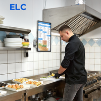 Panel PC Industrial con Pantalla Táctil Capacitiva de 21.5 Pulgadas, Resistente al Agua IP65, OEM, Pantalla para Cocina con Soporte para Gráficos y SDK