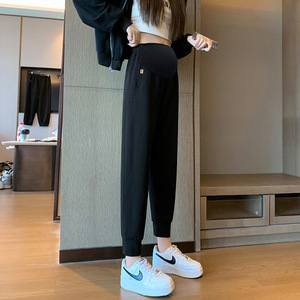 <span class=keywords><strong>Pantalon</strong></span> de sport décontracté en <span class=keywords><strong>velours</strong></span> pour femmes enceintes, coupe ample, soutient le ventre, printemps, automne, hiver - Product Image 1