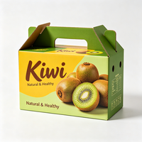 Boîte d'emballage de luxe pour grenade avec poignée, boîte cadeau en carton ondulé imperméable pour fruits, vente en gros