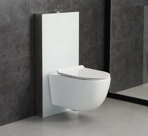 Inodoro de Diseño Moderno Estilo Europeo con Tanque Oculto de Doble Descarga, de Pie, para Hoteles y Apartamentos - Product Image 3