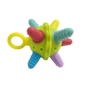 Prix de gros Jouet de dentition sensoriel en silicone pour bébé, balle de dentition en silicone - Product Image 3