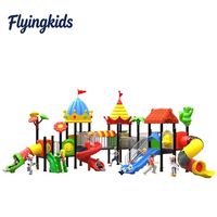 Aire de jeux en plastique et acier pour maternelle et école, équipement de terrain de jeu extérieur public, capacité élevée 500 kg+