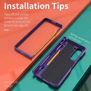 Nouvel étui magnétique à charnière à rebond automatique pour <span class=keywords><strong>Samsung</strong></span> <span class=keywords><strong>Galaxy</strong></span> Z Fold 5 avec support rotatif à 360° et protection d'appareil photo - Product Image 2
