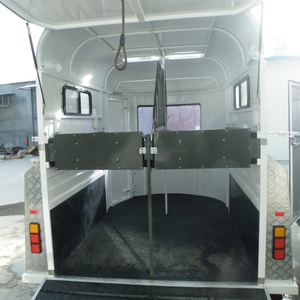 China Standard Model 2-Horse Straight Load <b>Trailer</b> Special Transportation Horse Float China-Made - Product Image 6