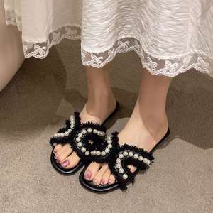 Sandalias Planas de Playa para Mujer, Estilo Hada, Inspiradas en la Moda Francesa, con Perlas, Novedad 2026 - Product Image 6