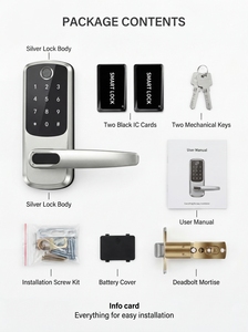 Serrure intelligente <span class=keywords><strong>Aqara</strong></span> avec reconnaissance d'empreintes digitales et de veines palmaires pour poignée de porte intérieure, norme américaine, compatible Alexa - Product Image 5