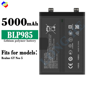 <span class=keywords><strong>แบ</strong></span><span class=keywords><strong>ต</strong></span>เตอรี่โทรศัพท์มือถือ BLP985 <span class=keywords><strong>5000</strong></span>มิลลิแอมป์<span class=keywords><strong>ต</strong></span>่อชั่วโมงสำหรับ<span class=keywords><strong>แบ</strong></span><span class=keywords><strong>ต</strong></span>เตอรี่โทรศัพท์5ก้อนของ realme GT - Product Image 2