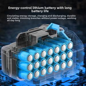 Petite <span class=keywords><strong>Tondeuse</strong></span> à Gazon Domestique Rechargeable avec Batterie au Lithium, Débroussailleuse <span class=keywords><strong>de</strong></span> Jardin Électrique Portative <span class=keywords><strong>de</strong></span> Qualité Industrielle 4 Temps - Product Image 3