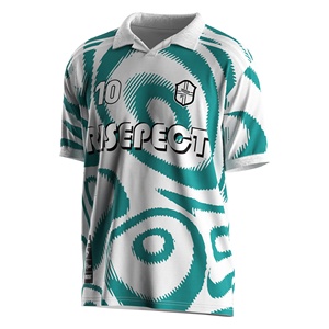 Custom Fashionable Prints Men's Polo Collar Soccer Shirts Short Sleeve Football Jersey for Social Events & Team Competition