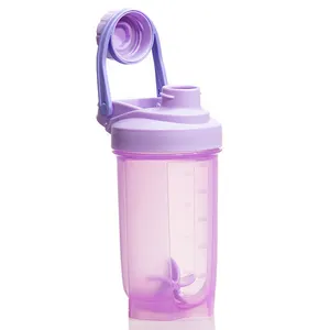 Wholesale high quality Sport Protein Shaker Bottle Cups Plastic Custom Fitness Gym Water Bottle Shaker