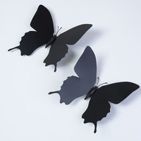 Vente chaude Souvenir Aimants De Réfrigérateur Couleur Mixte Double couche 3D Papillon Wall Sticker Home Deco