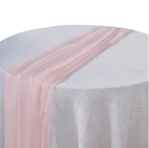 <span class=keywords><strong>Chemin</strong></span> <span class=keywords><strong>de</strong></span> <span class=keywords><strong>table</strong></span> en polyester transparent personnalisable, style européen, pour la décoration <span class=keywords><strong>de</strong></span> banquets d'hôtel et <span class=keywords><strong>de</strong></span> mariages, vente en gros transfrontalière - Product Image 6