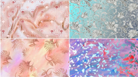 Tissu en soie chiffon lurex jacquard métallique, tissu en soie lurex, tissu en soie satinée imprimée