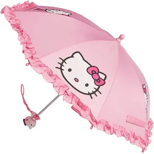 Best Quality Straight Automatic Sun And Rain Umbrella Custom Logo Children Umbrella Gift Kids Umbrella