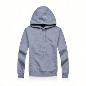 Sweat-shirt à capuche à manches longues en polaire d'agneau, polyester et coton, avec logo brodé personnalisé, pour homme, hiver - Product Image 6