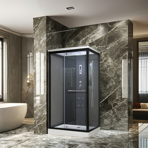 <span class=keywords><strong>Cabine</strong></span> de <span class=keywords><strong>douche</strong></span> à vapeur carrée autoportante et moderne de luxe en acrylique sans cadre à <span class=keywords><strong>prix</strong></span> économique pour les hôtels et les salles de bain - Product Image 3