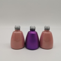 Flacon de vernis à ongles vide en verre personnalisé professionnel de 10 ml / 15 ml, portable, avec pinceau et bouchon