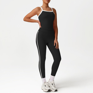 Nuovo Set Sportivo Donna: Reggiseno Push-up con Imbottitura ad Alto Sostegno e <span class=keywords><strong>Leggings</strong></span> Elastici Modellanti ad Asciugatura Rapida per Fitness - Product Image 4