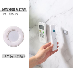 Support mural magnétique circulaire à ventouse, fixation sans perçage, style américain, pour salon et bureau, organisateur mural à crochet unique - Product Image 4