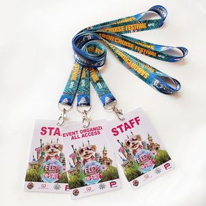 Cheap Fabric Customized Badge Reel Id Card Holder Retractable Heat Transfer Printed Neck Strap Lanyard With Custom Logo - Product Image 3