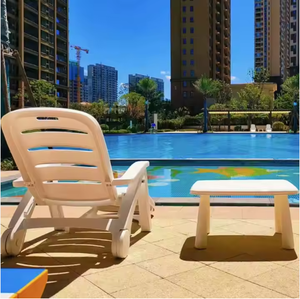 Oferta directa Resort Ocio Hotel Jardín Piscina Tumbona de plástico Salón al aire libre Silla de playa Tumbona - Product Image 4