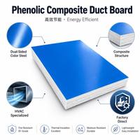 Panneau de ventilation en mousse phénolique à double couleur avec face en acier, taille personnalisée 1,2m*3m