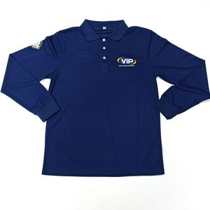 เสื้อโปโลแขนยาวผู้ชายปักโลโก้คุณภาพสูงแบบกำหนดเอง สำหรับทำงาน ธุรกิจ แห้งเร็ว ใส่ได้ในฤดูใบไม้ร่วง - Product Image 1