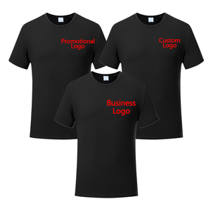 Sublimation t Shirts Black 100polyester Business Advertising Promotional Custom Printing Logo T-shirts for Sublimation t Shirts