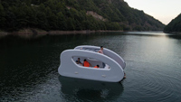 Grand Szie 5-10 personnes Yacht gonflable bateau gonflable bateau électrique avec sol anti-dérapant ponton bateau bateaux de pêche plongée