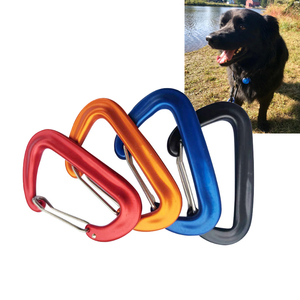 Durable 5kn Aviation Aluminum Dog Carabiner Hook Waterproof Personalized Print Pattern for Camping Hammock Cat Dog Owners'