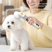 Aspirateur-peigne pour animaux de compagnie tout-en-un, aspirateur automatique pour enlever les poils de chat et de chien, dispositif d'aspiration des poils d'animaux pour tapis et literie