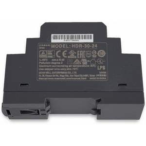 Meanwell HDR-30-24 Ultra sottile 36W 24V alimentatori industriali Alimentatore Guida DIN Serie HDR - Product Image 2