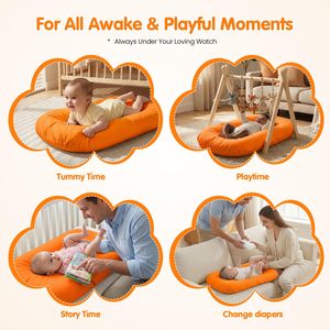 Coussin de soutien respirant pour bébé, personnalisable avec logo, lavable en machine, vente en gros - Product Image 5