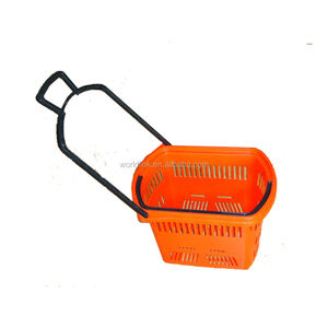 1,5 "<span class=keywords><strong>Caster</strong></span> 45L Rolling Plastic Einkaufs körbe - Product Image 1