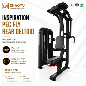 Máquina de Gimnasio Comercial de Alta Resistencia ZY para Ejercicios de Pectorales y Deltoides Posteriores, Equipo de Fuerza para Fitness, Logotipo Personalizado OEM ODM - Product Image 1