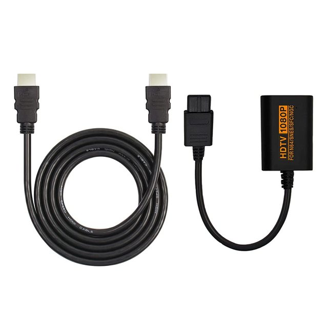 HD MI Converter 1080P Adapter Cable for NGC/N64/SNES/SFC Retro Game Console Video Converter Adapter