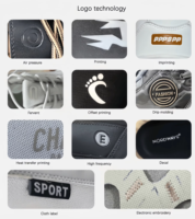 Chaussures de sport à bout large avec logo personnalisé pour hommes, tige en tricot respirant, support OEM/ODM, chaussures de course, faible MOQ, grandes tailles