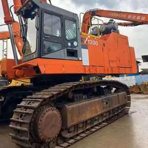 รถขุดตีนตะขาบไฮดรอลิกแบบ2024 120ตันมอเตอร์เครื่องยนต์สภาพดีสำหรับการก่อสร้าง/การเกษตร HitachiEX120รถขุด - Product Image 1