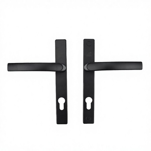 Manija de Bloqueo en Forma de H para Puerta Exterior de Apartamento, de Aleación de Aluminio Negra Moderna y Personalizada - Product Image 2