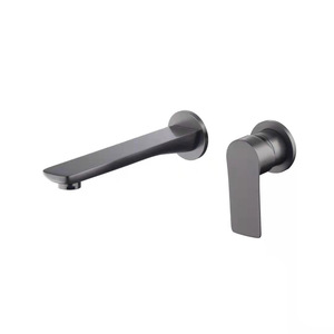 Jboyuan Concealed Wall Mount Faucet Single Handle 304 Stainless Steel Basin Faucet Hot Cold Water - Product Image 5