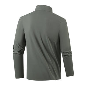 Polo Personalizado de Manga Larga de Secado Rápido <span class=keywords><strong>para</strong></span> <span class=keywords><strong>Hombre</strong></span> y Mujer, 100% Poliéster, Diseño Sólido, Cierre de Botones, <span class=keywords><strong>para</strong></span> <span class=keywords><strong>Tenis</strong></span> - Product Image 2