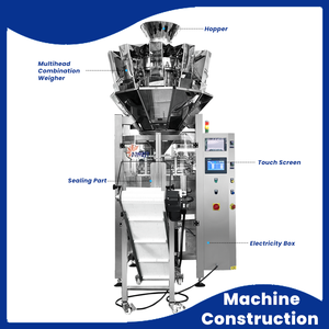 เครื่องบรรจุแนวตั้งแบบหลายหัว สำหรับข้าว ขนมขบเคี้ยว เม็ด กัมมี่ บิสกิต ถั่ว <span class=keywords><strong>ป๊</strong></span><span class=keywords><strong>อป</strong></span><span class=keywords><strong>คอร์น</strong></span> และอาหารสัตว์ 1 กก. - Product Image 5