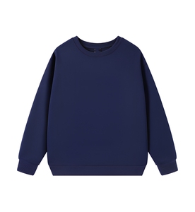Sudadera de Felpa Personalizada Azul Marino para Mujer, Corte Regular, Cuello Redondo, Lisa, Cómoda, para Uso Diario, Venta al Por Mayor, Ropa para EE. UU., Reino Unido, Europa, OEM - Product Image 1