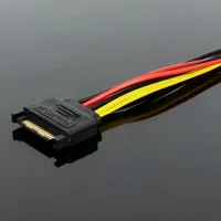Cable de Extensión de Alimentación SATA Macho a IDE Hembra de 4 Pines para Disco Duro, Cable Divisor de 15 Pines SATA a IDE de 4 Pines